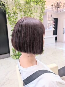 ピンクブラウンをヘナでキープ